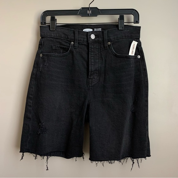 Old Navy Pants - Old Navy Women’s Size 2 Extra High Rise Sky-Hi Bottom-Fly Cut-Off Jean Short